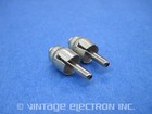  2  Rca Shorting Caps   Plugs - Noise Canceling  made In Usa  Use W rca Sockets 