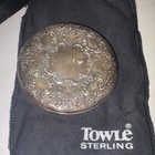 Sterling Silver Towle Beauty Mark Compact Mirror W  Original Box   Pouch Vintage