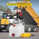Hydraulic Pump Double Acting Power Unit Solenoid Pack 12v Dc 4 5liter Reservoir