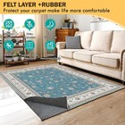 Waterproof Rug Pad  3x5 Ft Under Area Rug Carpet Pad  Non Slip Felt Rug Pads    