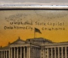 Vintage Souvenir Makeup Compact Oklahoma State Capitol Oklahoma City Z3