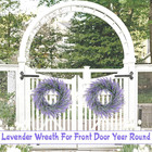 Spring Summer Lavender Door Wreath 21inch Front Door Wreath All Seasons Wreaths