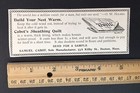 Antique Newspaper Magazine Ad Trimming Cabot s Sheathing Quilt Samuel Cabot