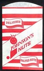 Vintage Johnson s Delicious Salted Nuts Bag Unused Nos Vgc C1965-70