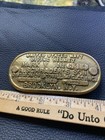 Vintage Usn Us Navy Mark-v Deep Sea Diving Helmet  Underwater  Brass Belt Buckle