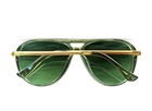 Women s Vintage Style Green Aviator Sunglasses Gold Metal Frame Retro 70s Uv400