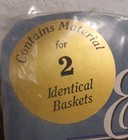 New Old Stock Easy Country Basket Kit Collection  Casserole Basket Vintage 