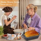 2 In 1 Cast Iron Bread Loaf Pan With Lid  Loaf Pans For Baking Bread  Even Heat