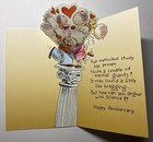 Vintage Hallmark Expressions Greeting Card Anniversary Couple Unused W  Envelope