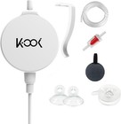 Mini Air Pump For Aquarium  Quiet Air Bubbler With Air Stone Air Tubing Clip    