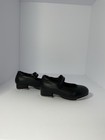 Black Mary Jane Tap Dance Shoes With Strap  Unisex Tap Shoes  Black Color Size 9