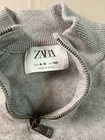 Zara Boys 9-10 Gray Quarter Zip Sweater Pullover Mock Neck Size 140 Knit