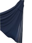 David   s Bridal Bridesmaids Blue Dress Sheer Size 0 Stretchy Xs