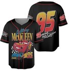 Mcqueen Baseball Jersey  Disney Cars Shirt  Lightning Mcqueen Car Shirt