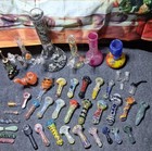 Mixed Lot Glass Smoking Pieces  Water Pipes bongs  D A B  Rig   Hand Pipes