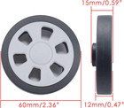 Suitcase Wheels Replacement 360 Spinner 60mm X 12mm Kits Luggage Travel Wheel