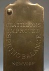 Antique Chatillons Improved Spring Balance 24lb Brass Hanging Scale Tested Works