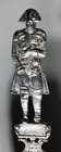 Antique Large Napoleon Figural 800 Silver Spoon Marked 9 1 2   