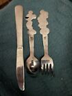 Vintage Disney Silverware Set - Donald  Mickey  Minnie