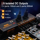 Joyo 1200w Ac Power Adapter Socket 11 Port Guitar Pedal Power Supply 100ma 500ma