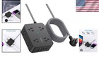Compact 8 Outlet Surge Protector With 4 Usb Charging Ports   Wall Mount Feature