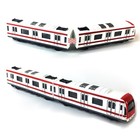 Train Modle  4pcs Car Set Alloy City Rail Subway Train Model 1 64 Scale Alloy   