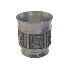 Vintage  Pewter Goblet Groenlandica Tinn Norway Arctic Hunter Scene Mid Century