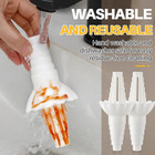 2pcs White Bottle Emptying Transfer Kit Reusable Funnel Adapter Set - New