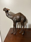 Vintage Leather Camel Figurine-free Shipping