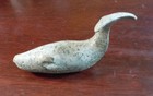 Inuit Soapstone Carving Twisting Whale High Tail