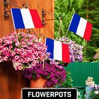 G128 24 Pack Handheld France French Flags 12x18 In Printed 150d Polyester