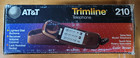 Vtg At t Trimline 210 Corded Phone Touch Tone Push Button Telephone Dark Brown