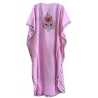 Long Kaftan Women s Pink Cotton Holiday Beach Cover Up Caftan L-55 