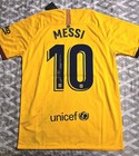 Lionel Messi Autographed Barcelona 2019- 2020 Away Jersey Comes With Coa 