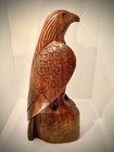 Beautiful Vintage Hand Carved Wooden Eagle Sculpture Carving Statue Folk Art