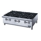 36   Dukers Countertop Hot Plate W  6 Burners - Commercial Gas Stove