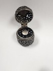 Antique Sterling Silver Thimble Case And Thimble  3264