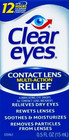 Clear Eyes Contact Lens Relief Eye Drops  0 5 Fl Oz  pack Of 3 