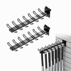 Baseball Bat Holder Slatwall Vertical Display Rack  2 Pack  Black