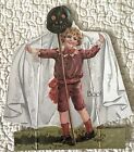New Victorian Inspired Halloween Boy Ghost Vtg Greeting Card Old Print Factory