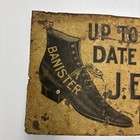 Antique Victorian Era Shoe Store Sign J e  Neighbor   Co Newcomerstown Ohio 20x7