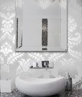8359 Silver Damask Peel And Stick 17 7 w X 118 l  2 8359 