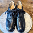 New Antique Vtg 30s Oxford Shoes Women Sz 8 3a Lace Granny Witch Librarian Heel