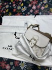 Coach Cotton Dust Bag Storage Cover Bag White xl l m s Choose Sizes-m 13 12in
