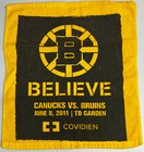 Rare 2011 Boston Bruins canucks Stanley Cup Playoff Finals Program  rally Towel