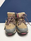 Bearpaw Hiking Boots Womens Size 6 Brown Leather Waterproof Round Toe Lace Up