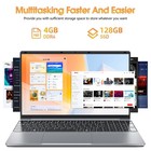 Portable Windows 11 Laptop 15 6  Intel Celeron 4gb Ram 128gb Ssd Notebook Hdmi