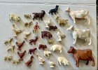 Vintage Plastic Rubber Marx Auburn Farm Animal Lot D19