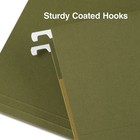 Staples Hanging File Folder 5-tab Letter Size Standard Green 100 carton