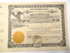 Antique 190_ Tammany Oil Co Tulsa Indian Territory Stock Certificate Indian Seal